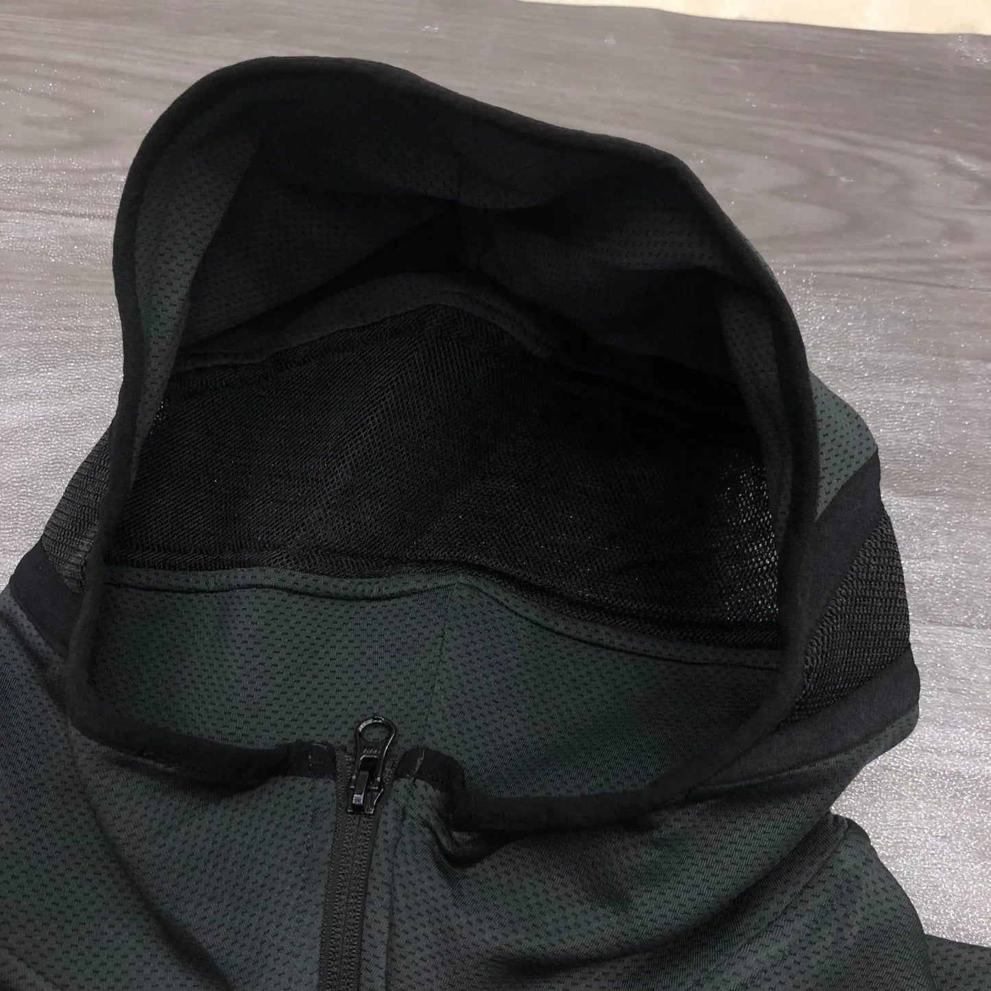 NBA Lakers' black gray warm-up appearance hooded zipper jacket with chip