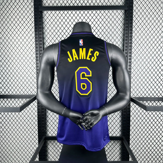 Los Angeles Lakers City Edition 6 JAMES NBA 2025 Jerseys