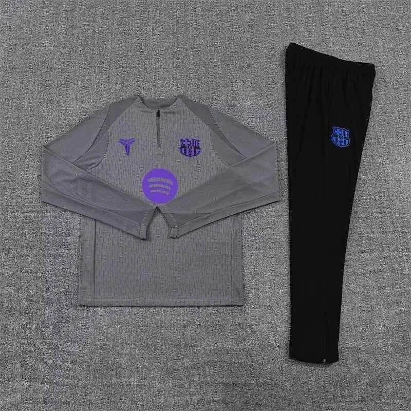 Barcelona Training Tracksuit Grey 25-26 (Kids And Man )