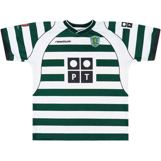 Sporting Lisbon Soccer Jersey Retro Home 2002/2003 (C.RONALDO #28)