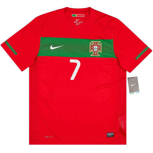 2010 Portugal Retro Home Soccer Jersey RONALDO #7