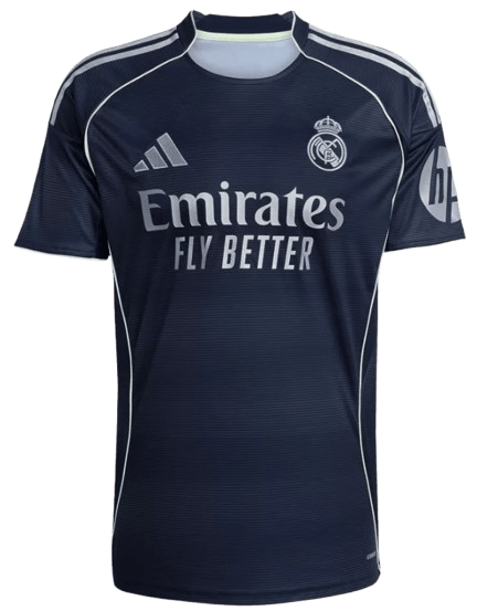 REAL MADRID MBAPPÉ #10 AWAY SOCCER FAN JERSEY 2025/26 - Vantyjersey