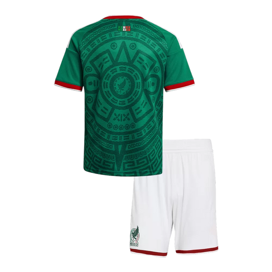KIDS MEXICO HOME SOCCER JERSEY KIT 2026