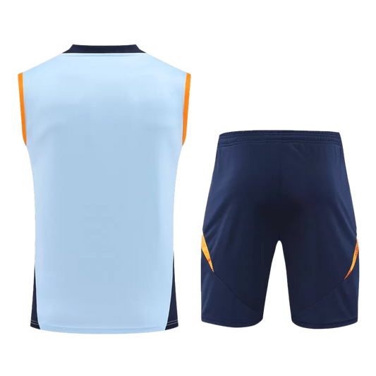REAL MADRID PRE-MATCH JERSEY VEST KIT(JERSEY+SHORTS)