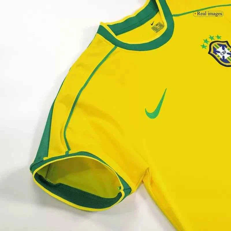 RIVALDO 10 Brazil Retro Home Soccer jersey 1998 -World Cup