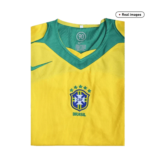 Brazil Jersey Custom Home Soccer Jersey 2004