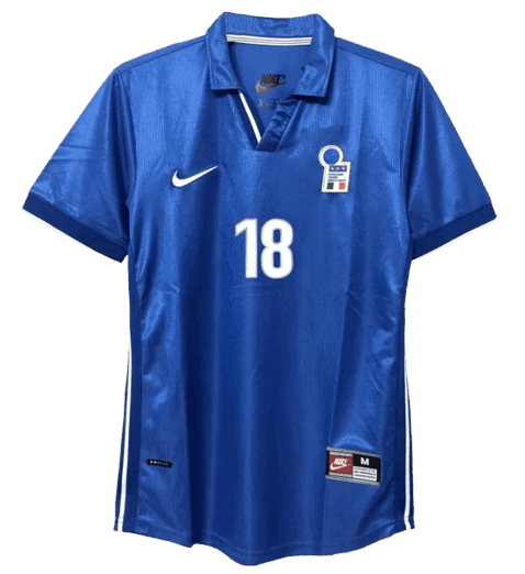 RETRO 1998 BAGGIO R 18 ITALY HOME SOCCER JERSEY