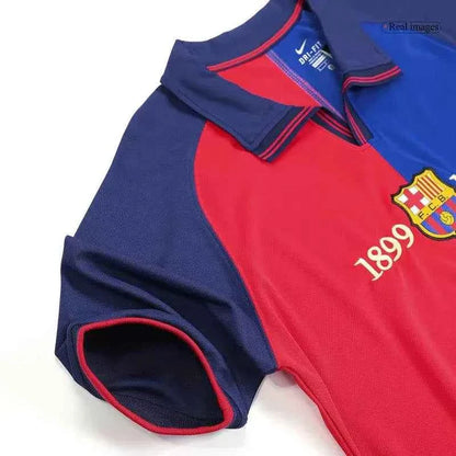 Retro 1999/00 RIVALDO #11 Barcelona Home 100th Jersey