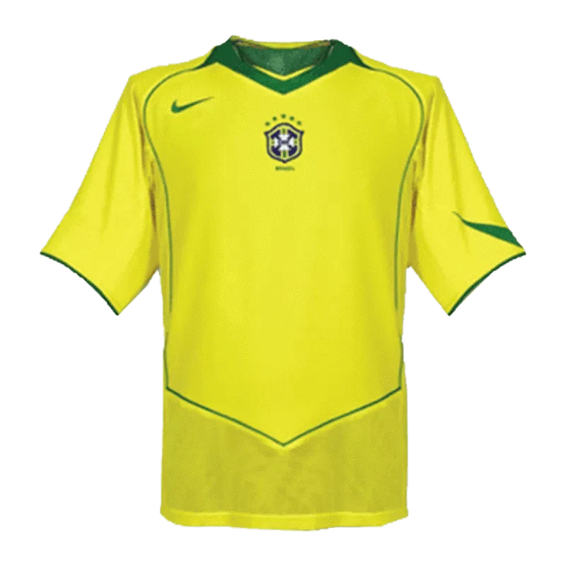 Brazil Jersey Custom Home Soccer Jersey 2004