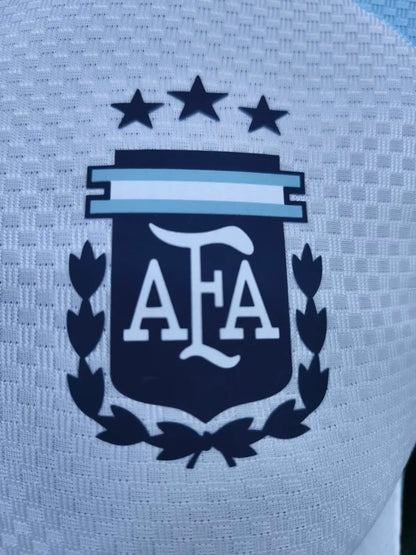 Argentina Training White With Pants Sets Soccer Jersey 26-27- Player Version