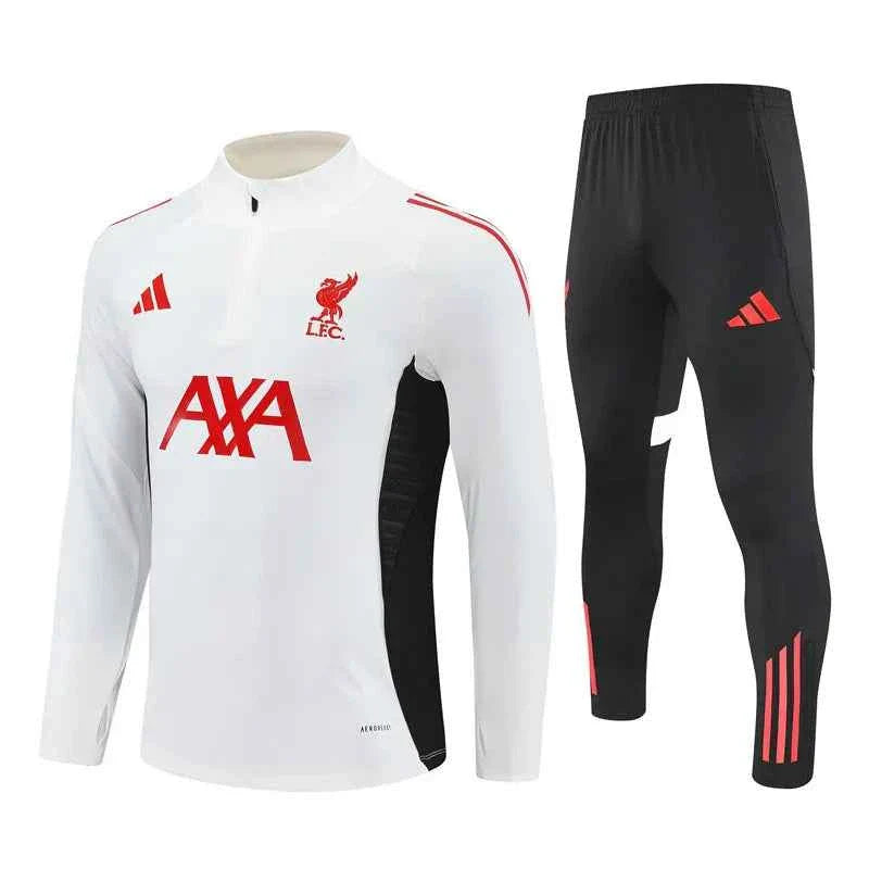 Liverpool Training Tracksuit 25-26 Long white (Kids And Man )