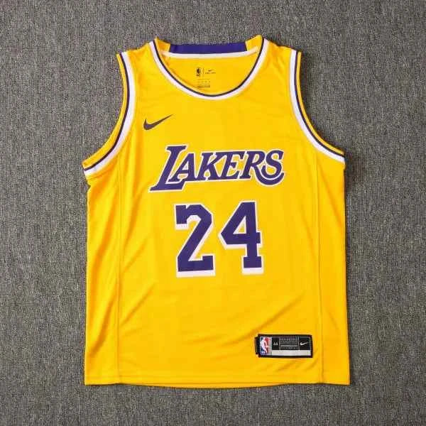 NBA Laker yellow Kobe Bryant No.24