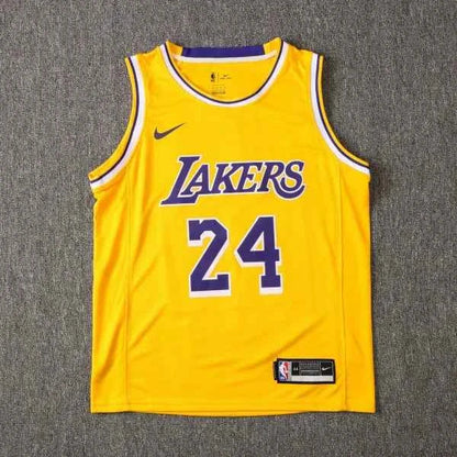 NBA Laker yellow Kobe Bryant No.24