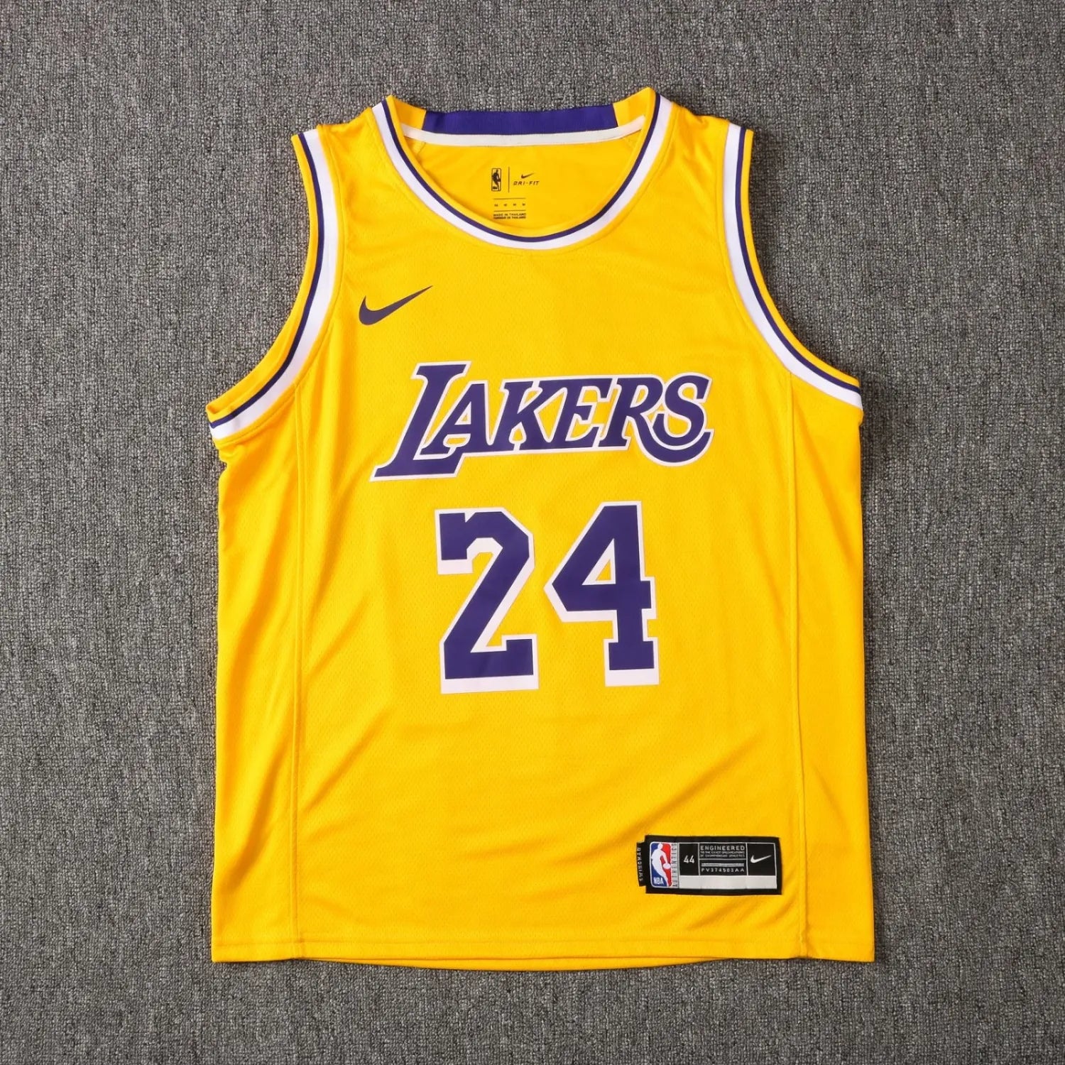 NBA Laker yellow Kobe Bryant No.24