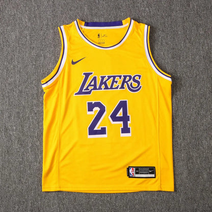 NBA Laker yellow Kobe Bryant No.24