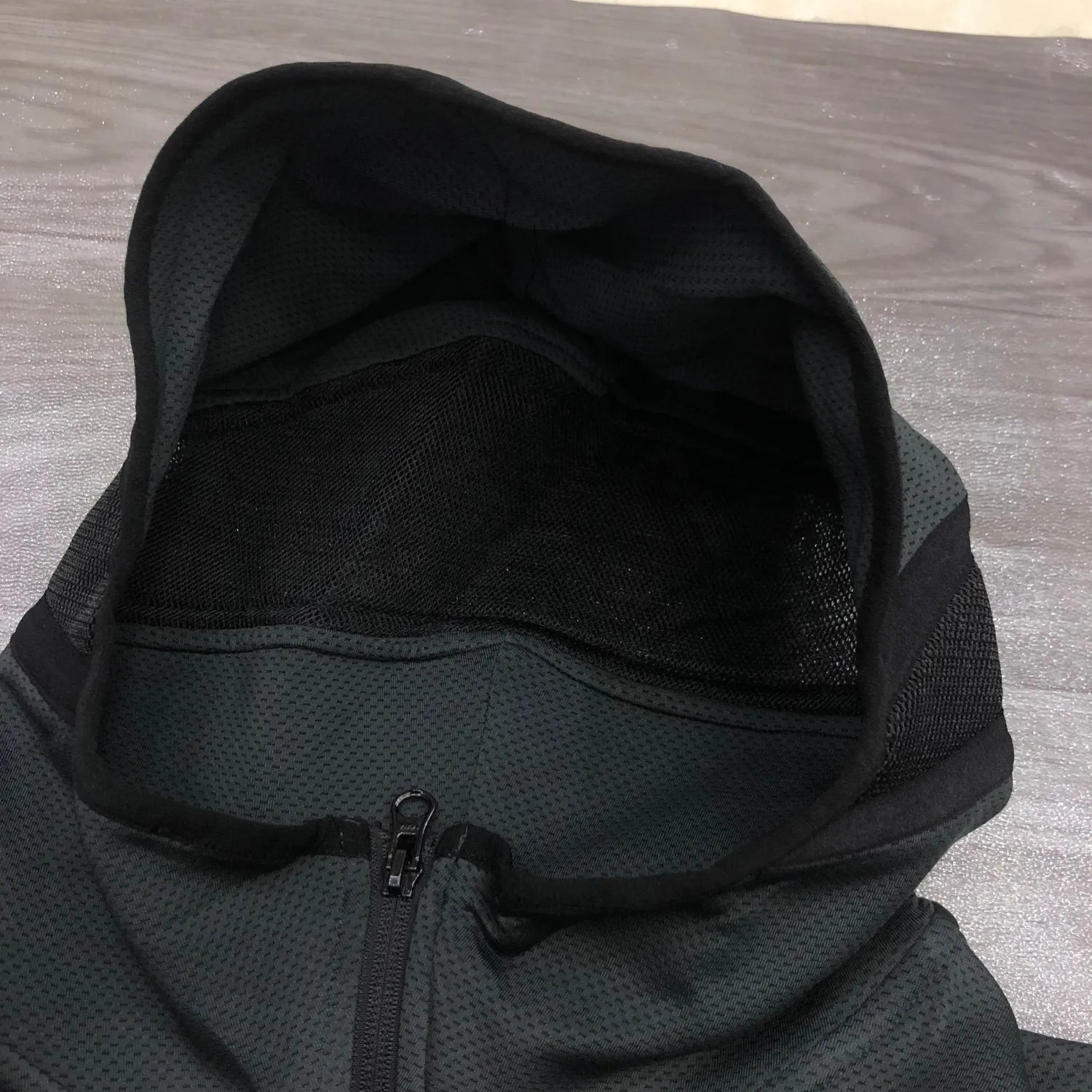 NBA Lakers' black gray warm-up appearance hooded zipper jacket with chip