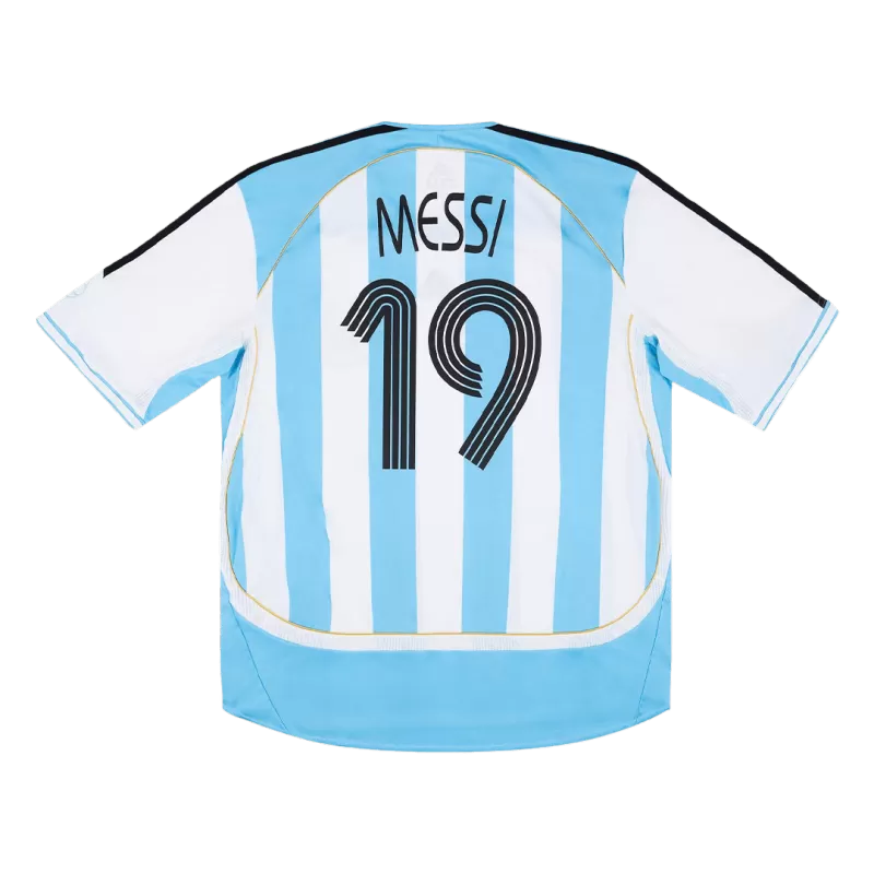 Retro 2006 MESSI #19 Argentina Home Soccer Jersey