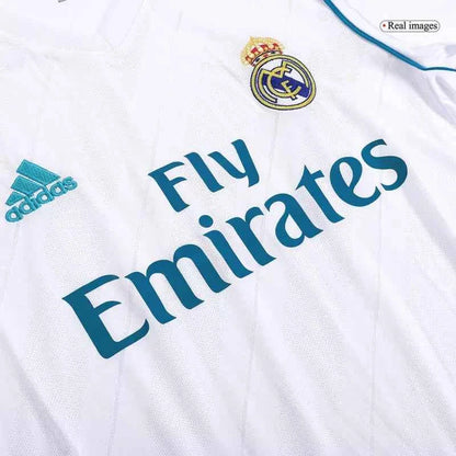 Real Madrid Retro 17/18 RONALDO 7  Home Soccer Jersey