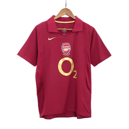 Retro 2005-06 BERGKAMP 10 Arsenal Home Soccer Jersey