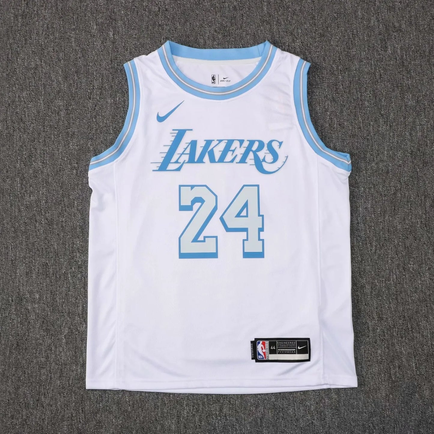 NBA Laker white Kobe Bryant No.24