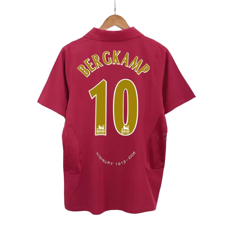 Retro 2005-06 BERGKAMP 10 Arsenal Home Soccer Jersey