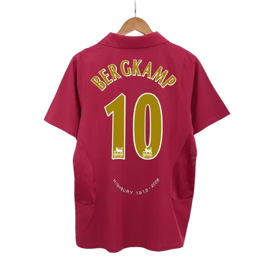 Retro 2005-06 BERGKAMP 10 Arsenal Home Soccer Jersey