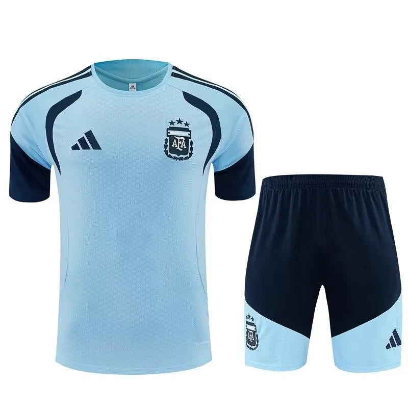 Argentina Training Blue With Pants Sets Soccer Jersey 26-27 - Player Version