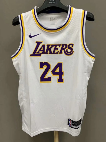 NBA Laker white Kobe Bryant No.24