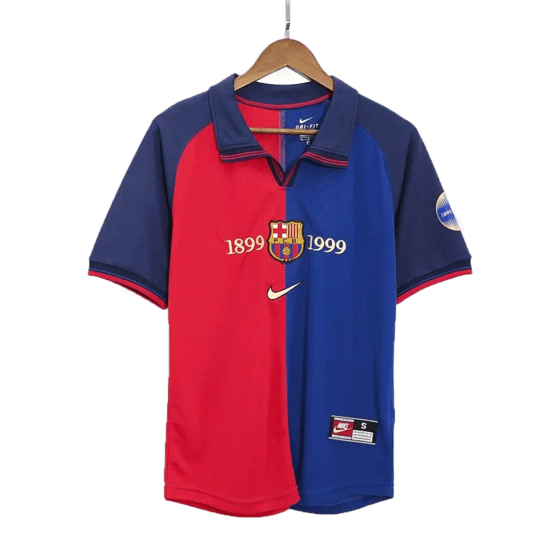 Retro 1999/00 RIVALDO #11 Barcelona Home 100th Jersey