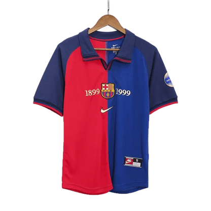 Retro 1999/00 RIVALDO #11 Barcelona Home 100th Jersey