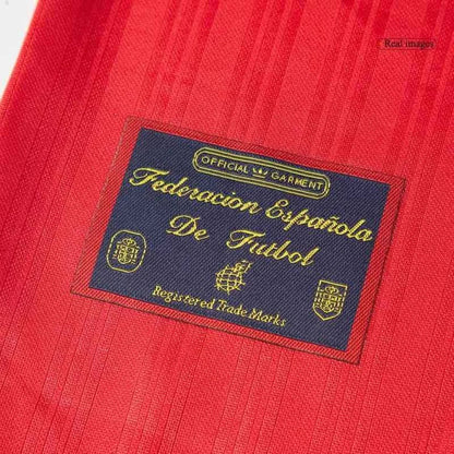 Retro 1996 Spain Home Soccer Jersey