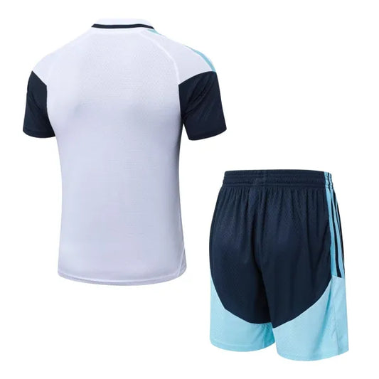 Argentina Training White With Pants Sets Soccer Jersey 26-27- Player Version