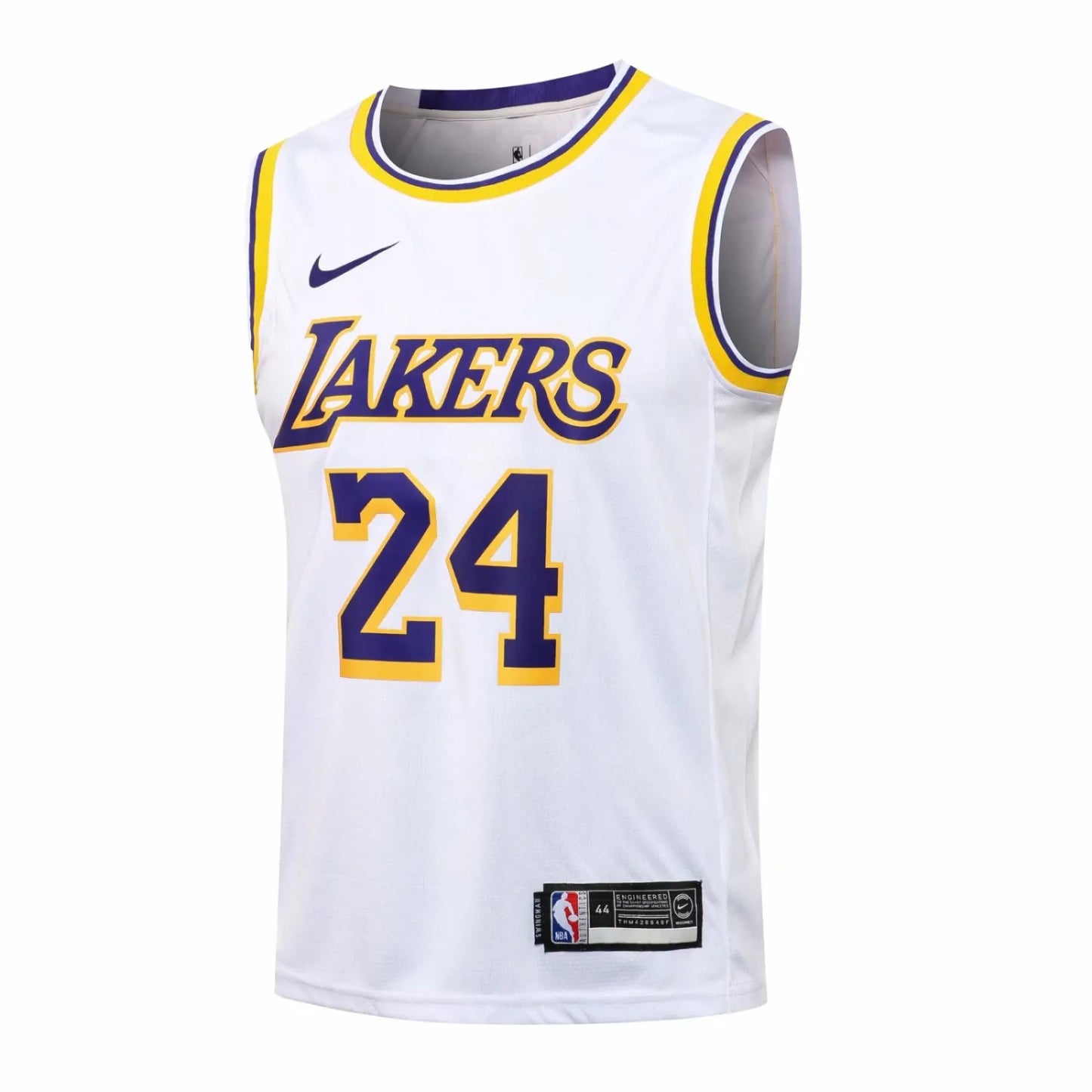 NBA Laker white Kobe Bryant No.24