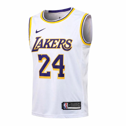 NBA Laker white Kobe Bryant No.24