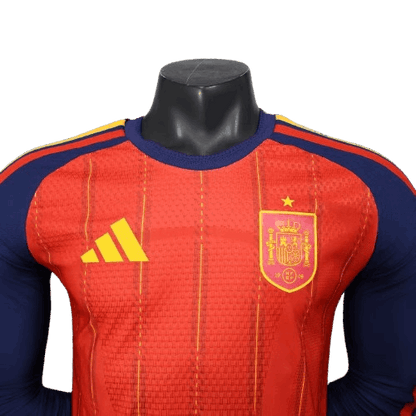 Spain Home Long Sleeves Jersey World Cup 2026 - Player Version