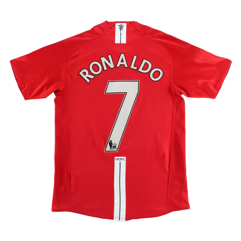 Manchester United Retro 07/08 Home RONALDO 7 Soccer Jersey