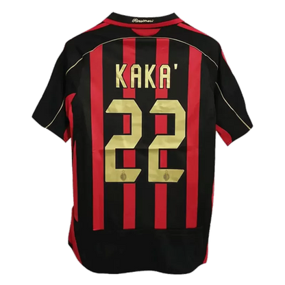 Retro 2006-07 KAKA 22 AC Milan Home Soccer Jersey