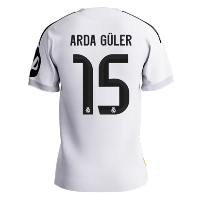 REAL MADRID ARDA GULER 15 HOME SOCCER JERSEY 2025/26 - PLAYER VERSION