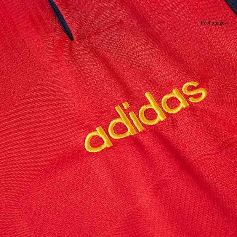Retro 1996 Spain Home Soccer Jersey