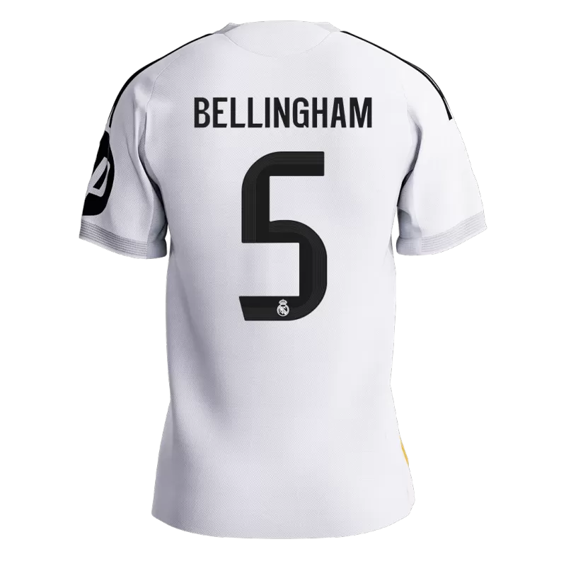 Real Madrid BELLINGHAM 5 Home Soccer Jersey 2025-26 - PLAYER VERSION