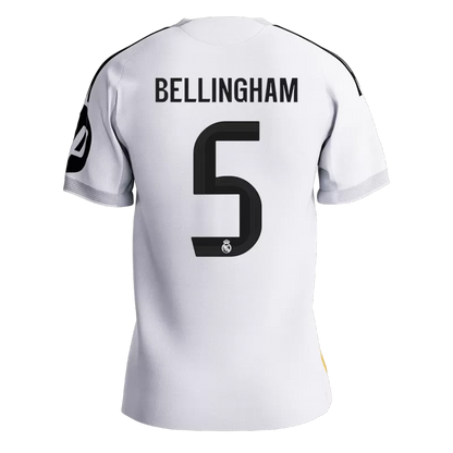 Real Madrid BELLINGHAM 5 Home Soccer Jersey 2025-26 - PLAYER VERSION