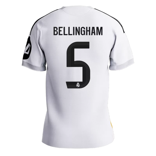 Real Madrid BELLINGHAM 5 Home Soccer Jersey 2025-26 - PLAYER VERSION