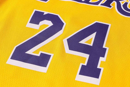 NBA Laker yellow Kobe Bryant No.24