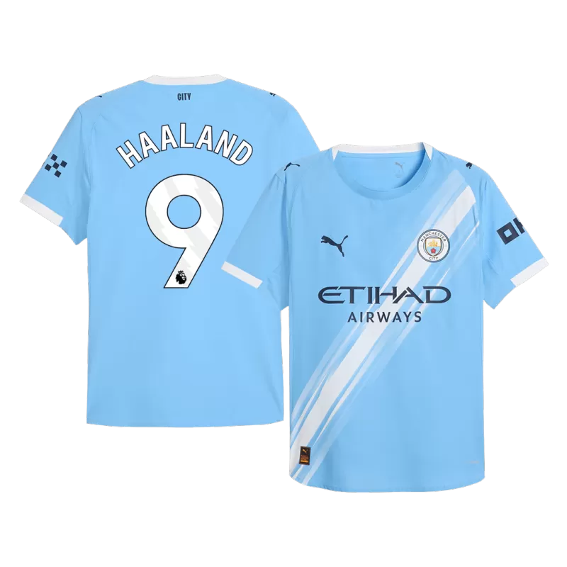 Manchester City HAALAND 9 Home Soccer Jersey 2025-26 - Player Version