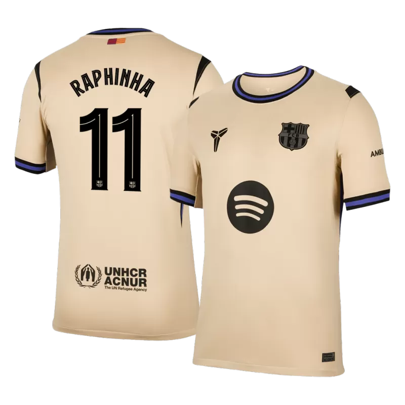 Barcelona RAPHINHA 11 Away Soccer Jersey 2025-26 - Player Version