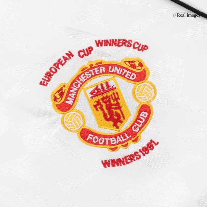 Retro 1991 Manchester United Away Soccer Jersey