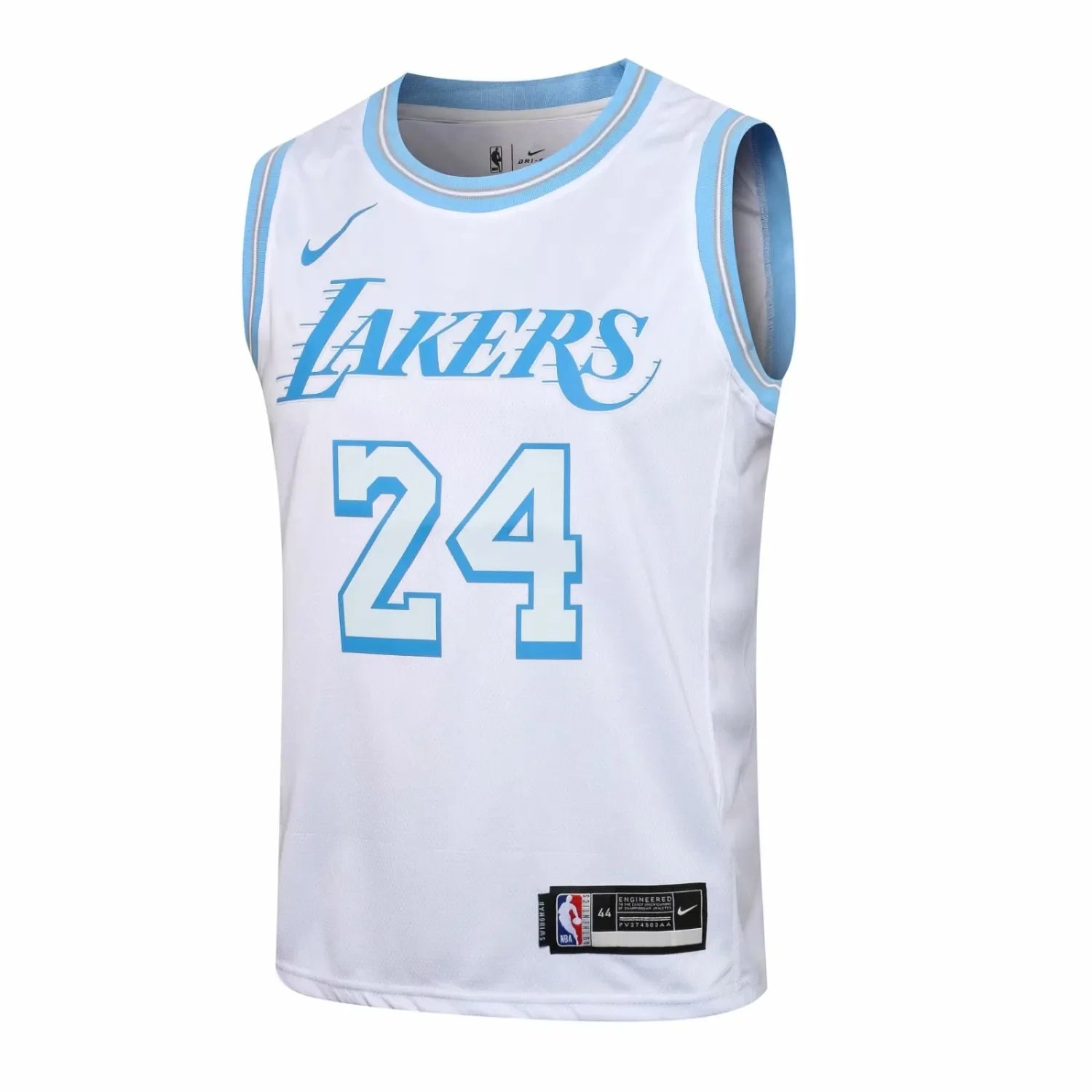 NBA Laker white Kobe Bryant No.24