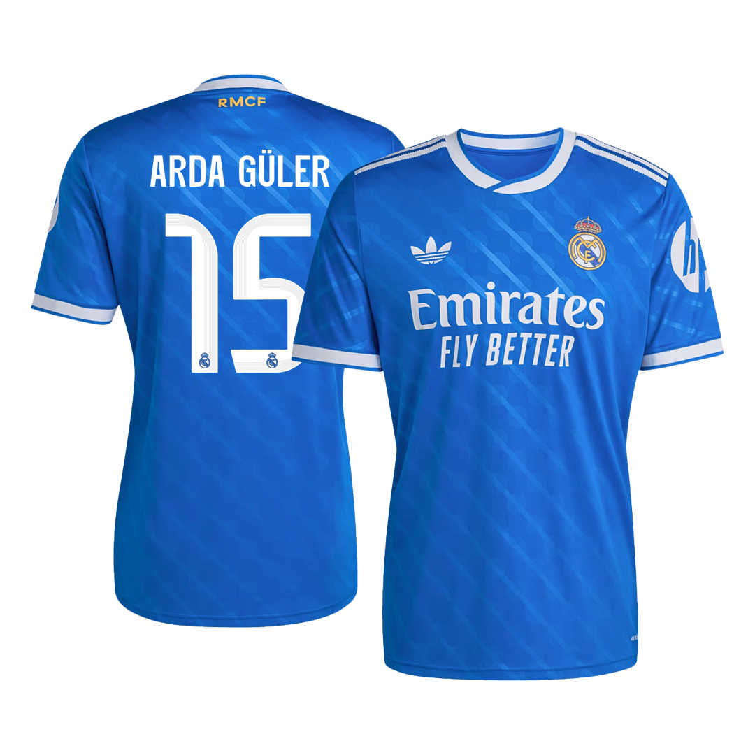 Real Madrid Soccer Jersey Third 2025/26 (ARDA GULER #17) - Fan Version - World Jersey | Premium Football Kits, Retro Jerseys & Boots Shop