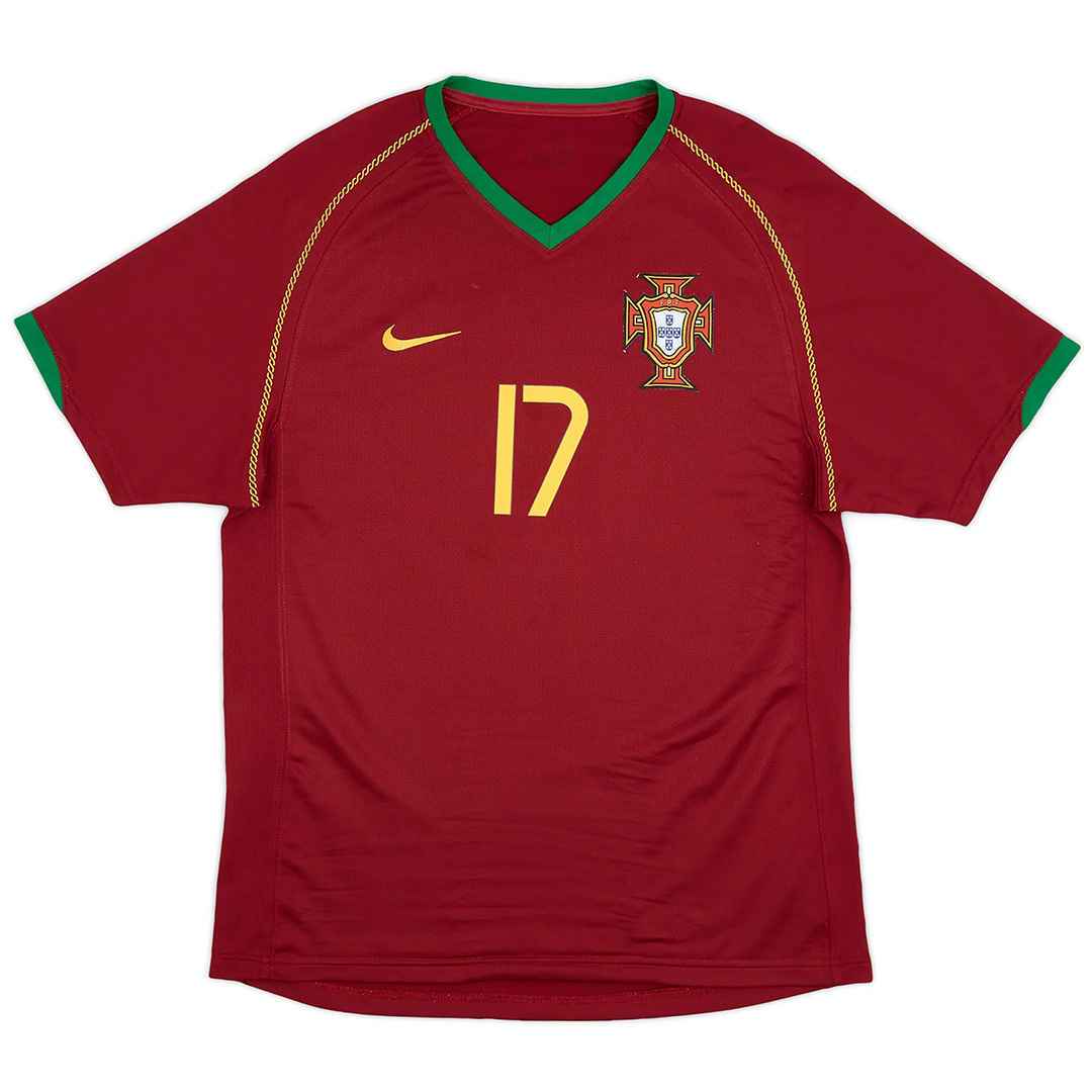 Portugal Soccer Jersey Home World Cup Retro 2006 (C.RONALDO #17)