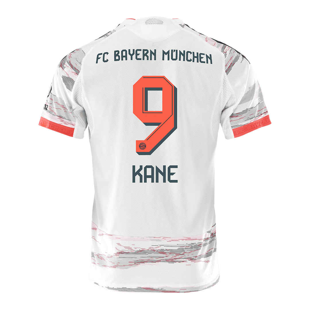 Bayern Munich Away Soccer Jersey 2025/26 (KANE #9) - Player Version - World Jersey | Premium Football Kits, Retro Jerseys & Boots Shop